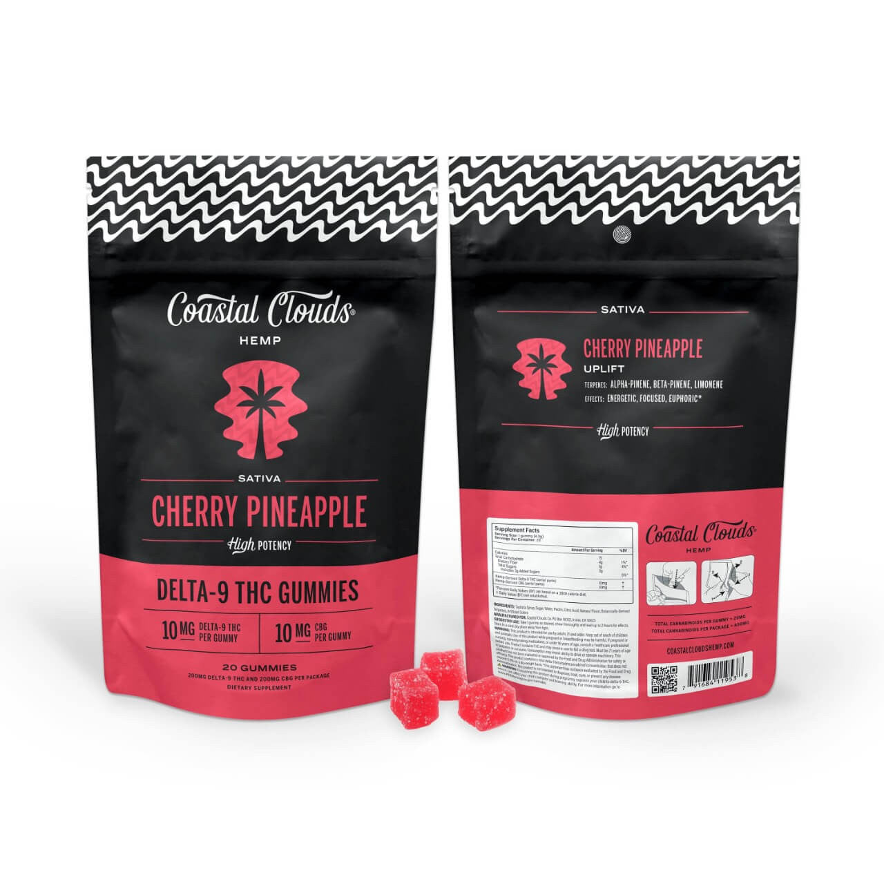 Coastal Clouds D9/THC Gummies (5 PACK)