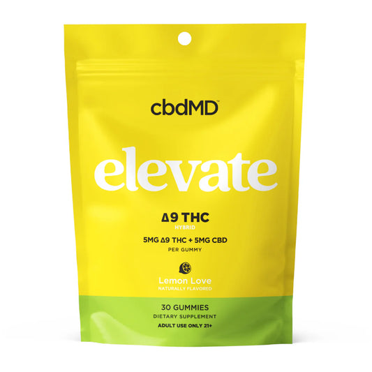 cbdMD Delta 9 THC Elevate Gummies THC + CBD