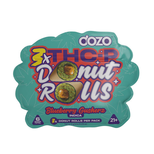 DOZO THCP Donut Roll Prerolls 2G - 3 Count | Premium Hemp Pre-Rolls Florida Compliant