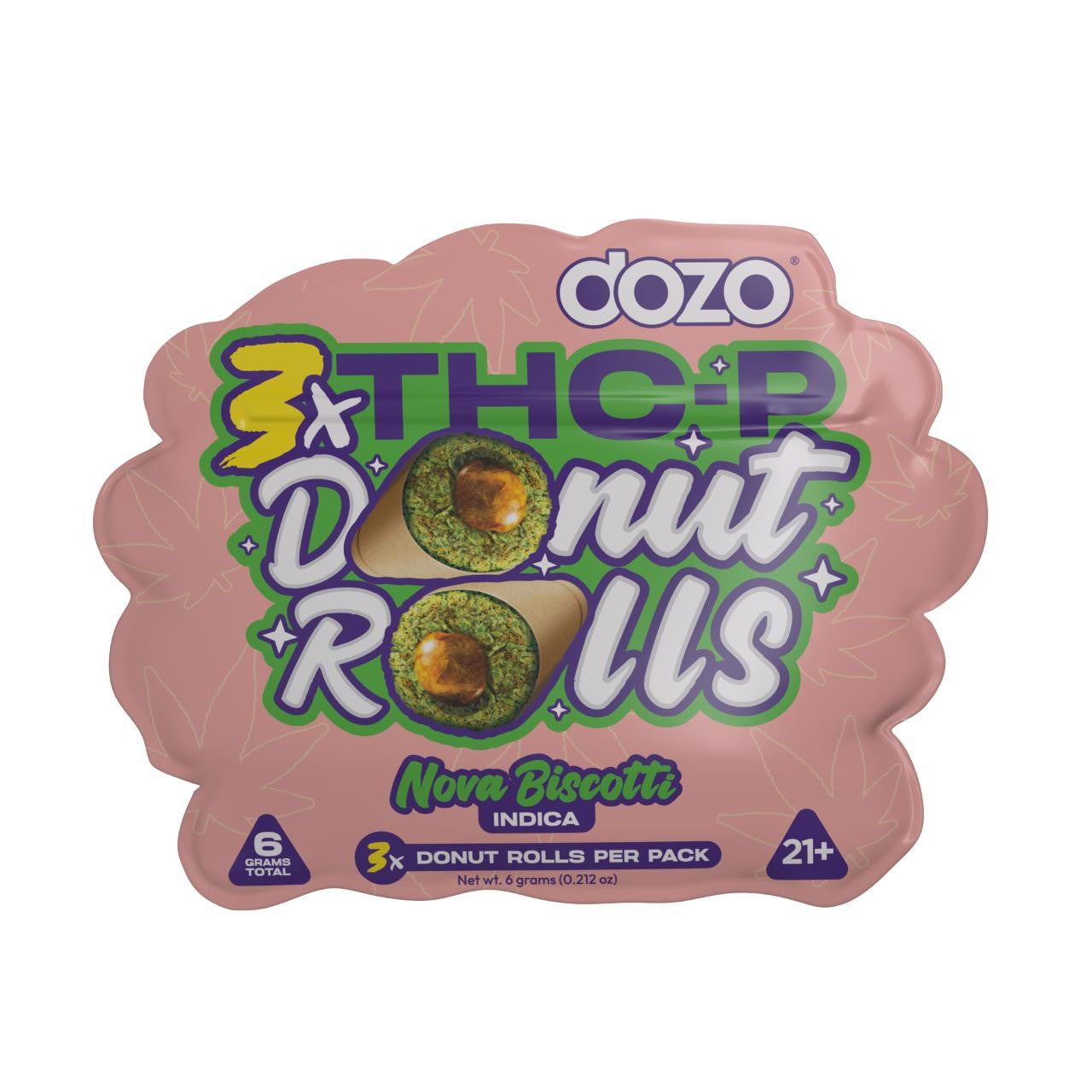 DOZO THCP Donut Roll Prerolls 2G - 3 Count | Premium Hemp Pre-Rolls Florida Compliant