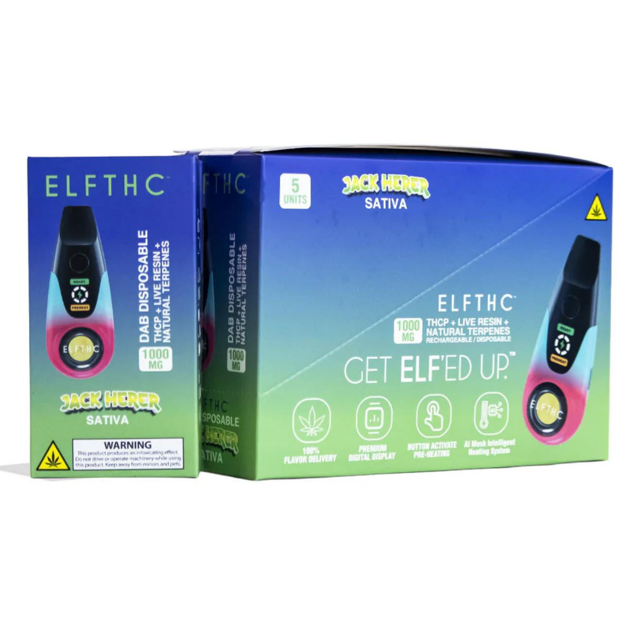 ELFTHC THCP + Live Resin Dab Pen Disposable 1G