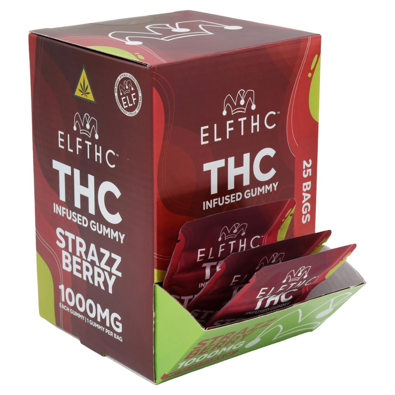 ELFTHC THC Infused Gummies 1000MG-25 CT