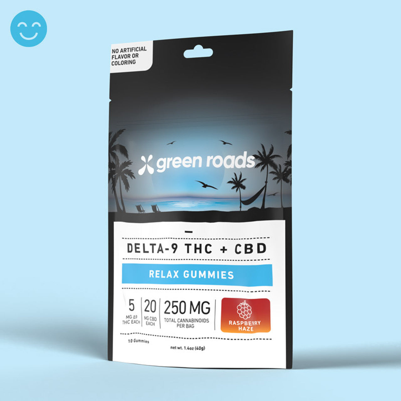 Green Roads CBD + D9 THC Relax Gummies - (10ct) 250mg (6 Pack)