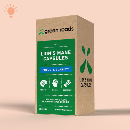 Green Roads Lion's Mane Focus & Clarity Mushroom Capsules - (60ct) (PACK OF 4)