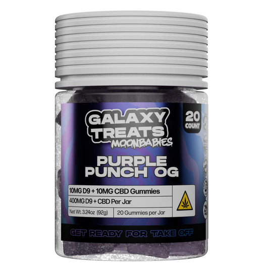 Galaxy Treats Moon Babies D9/CBD Gummies 400MG (6 PCS)