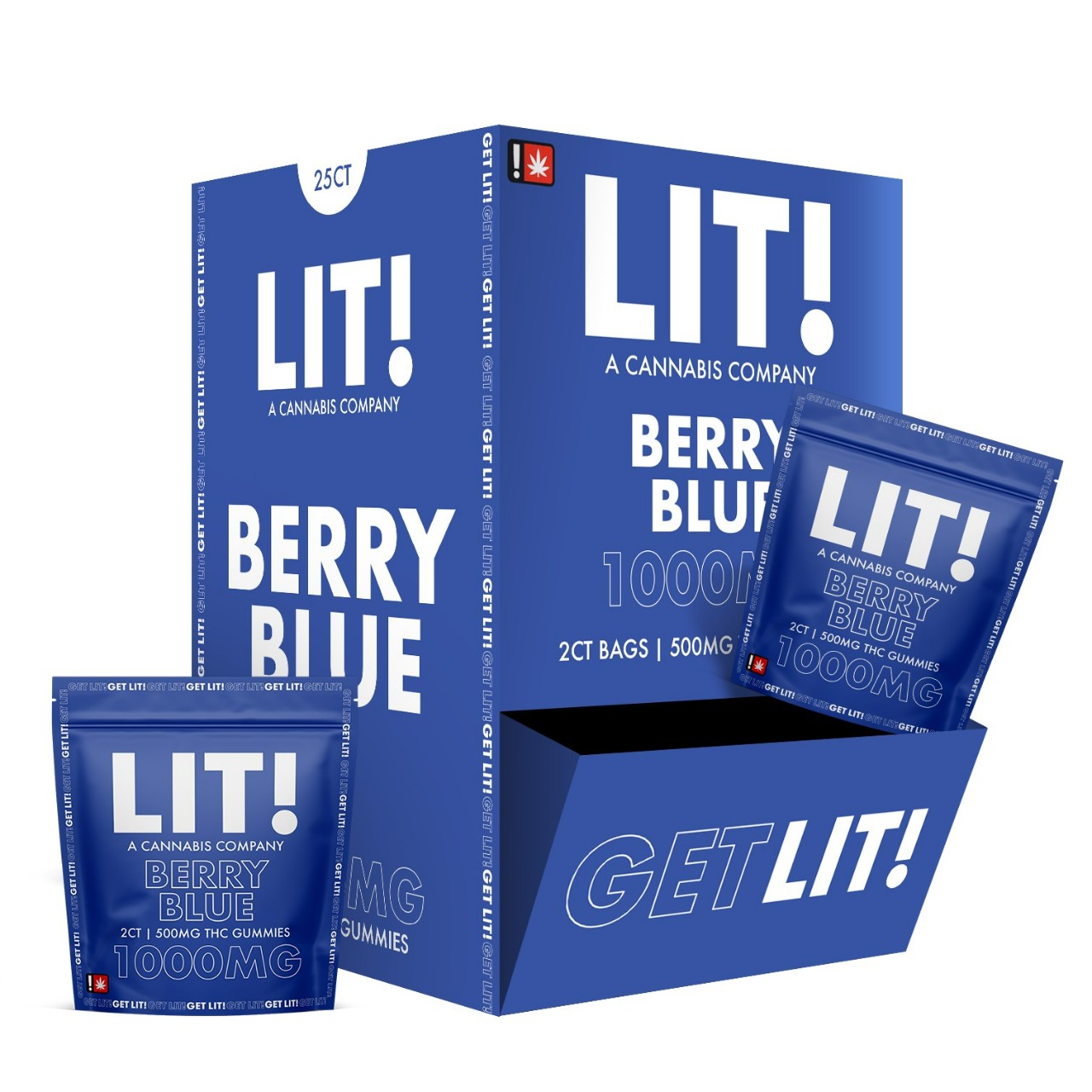 LIT THC Gummies 1000MG 25CT