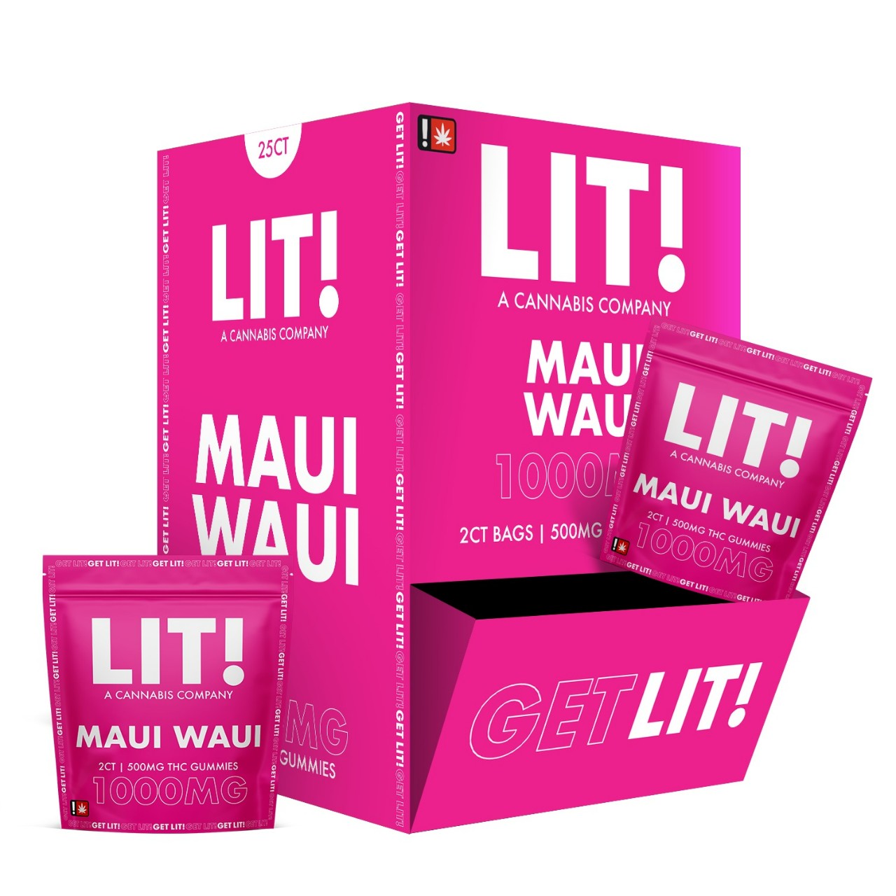 LIT THC Gummies 1000MG 25CT