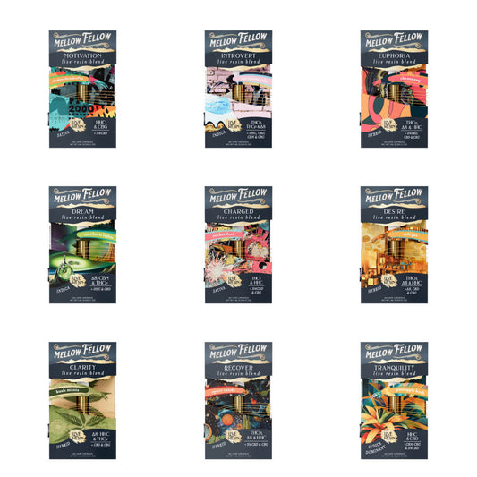 Mellow Fellow Live Resin Blend Cartridge 1ML (PACK OF 5)