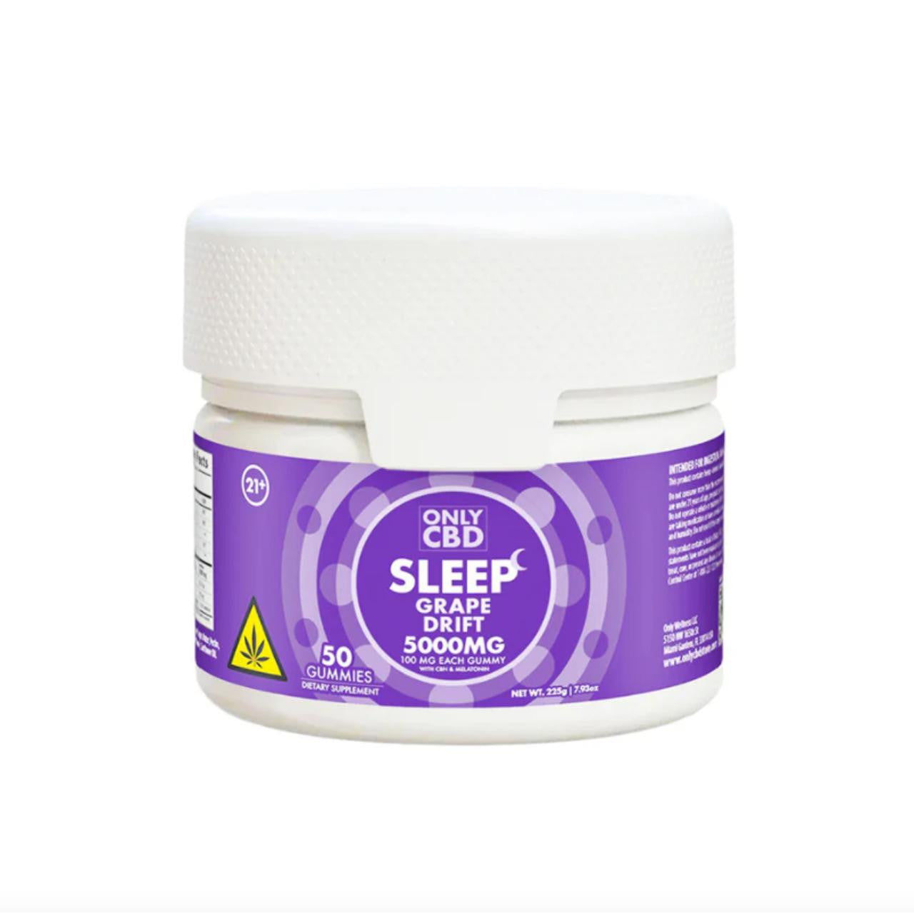 Only CBD Sleep Gummies Jar 5000MG 50ct