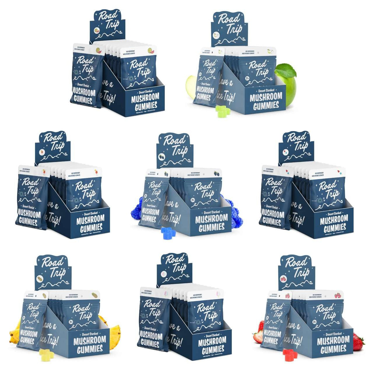 Road Trip Desert Stardust Mushroom Gummies 2-Pack - 30 Count Premium Nootropic Blend