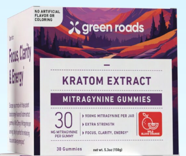 Green Roads Kratom Extract Gummies Mitragynine Gummies (4 Pack)