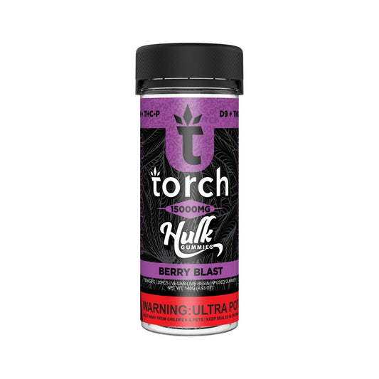 Torch D9/THC-P Hulk Live Resin Gummies 15000MG (6 Pack)