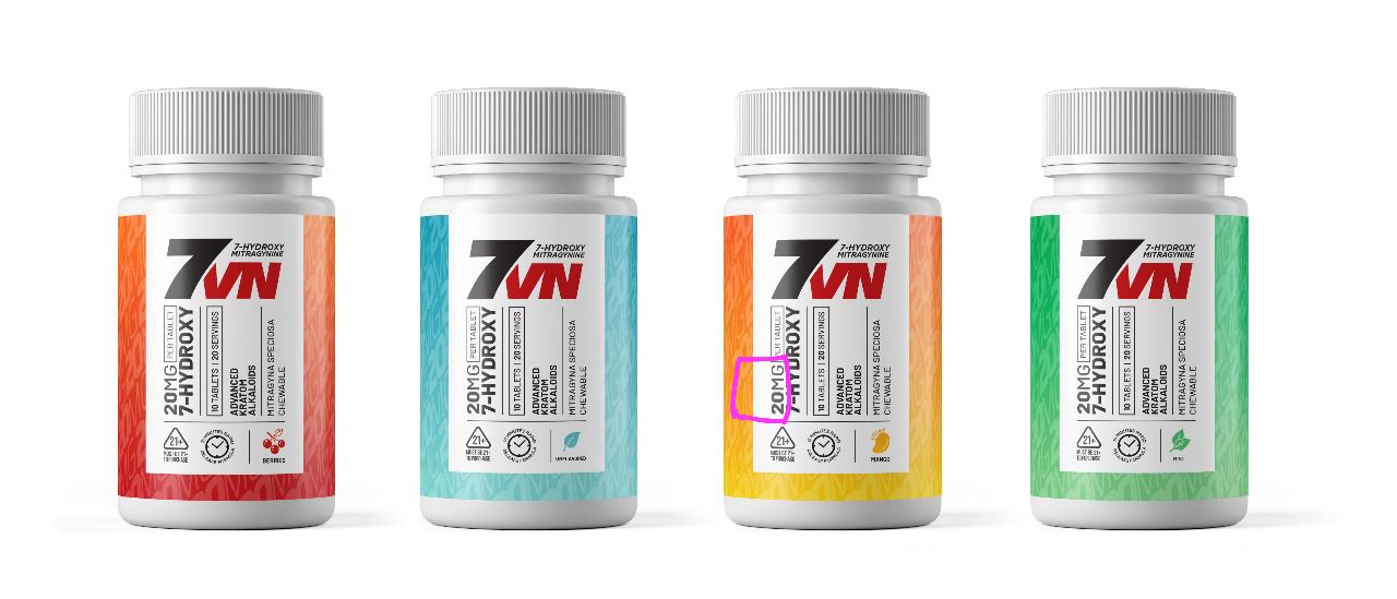 7VN Tablets 20mg 10ct Jar (ANY FLAVOR)