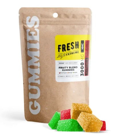 Fresh 3000mg HHC Cube Gummies Fruity Blend