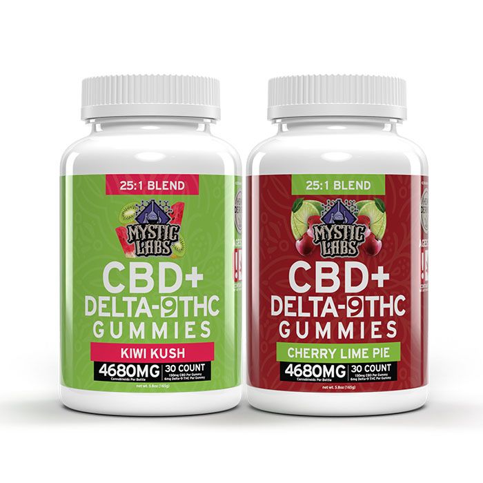 Mystic Labs 30ct CBD + Delta 9 Gummies 4680mg (PACK OF 6)