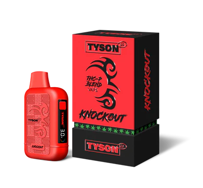 Tyson 2.0 Knockout THCP Blend 3G Vape 5 PACK